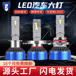 360度汽車led大燈H4散熱65W雙銅管LED遠近光一體聚光防水車燈