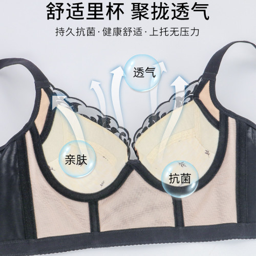 爆款調整型軟鋼圈內衣無海綿上托聚攏胸罩女收副乳防下垂外擴文胸