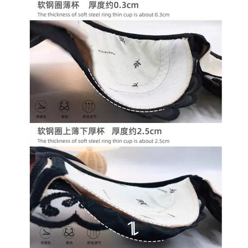 爆款調整型軟鋼圈內衣無海綿上托聚攏胸罩女收副乳防下垂外擴文胸