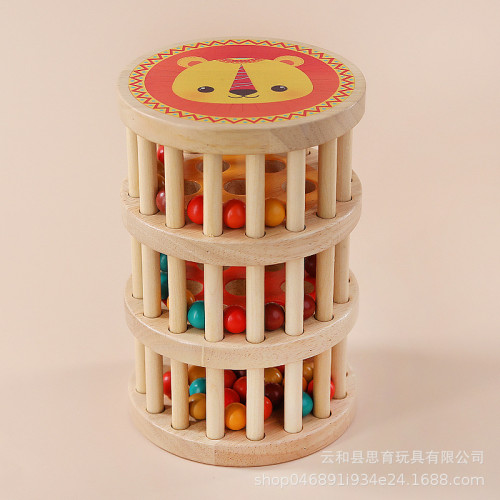 嬰幼兒視覺追蹤早教教具鍛鍊寶寶手指抓握奧爾夫樂器訓練聽力木製