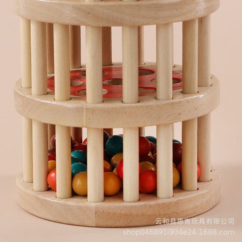 嬰幼兒視覺追蹤早教教具鍛鍊寶寶手指抓握奧爾夫樂器訓練聽力木製