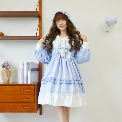 春季洛麗塔裙子全套可愛蘿莉學生洋裝lolita日系軟妹裙公主日常裙