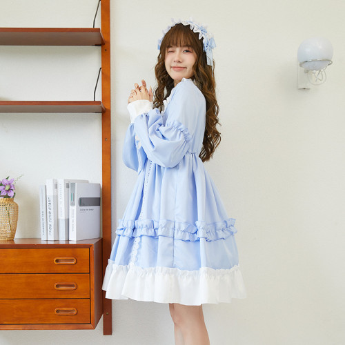 春季洛麗塔裙子全套可愛蘿莉學生洋裝lolita日系軟妹裙公主日常裙