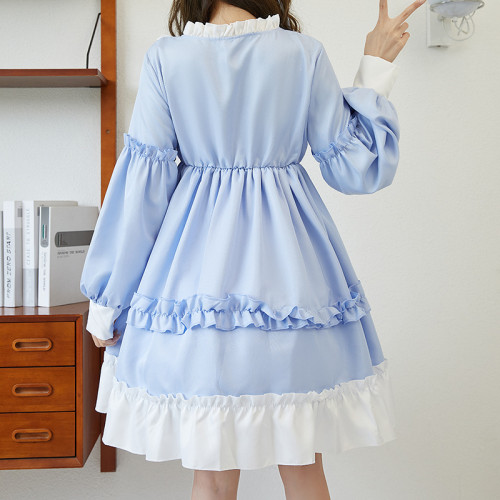 春季洛麗塔裙子全套可愛蘿莉學生洋裝lolita日系軟妹裙公主日常裙