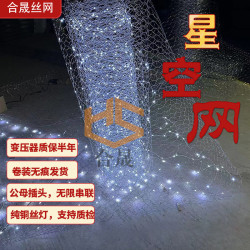 婚慶舞台鐵絲造型網 星空網吊頂六角網勾花背景掛飾網格婚禮道具