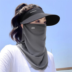 冰絲防曬面罩全臉防紫外線口罩防曬遮脖子騎行面罩男女夏遮陽臉罩