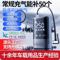 12v車用充氣泵大功率汽車打氣泵電動10pa摩托高壓輪胎充氣寶