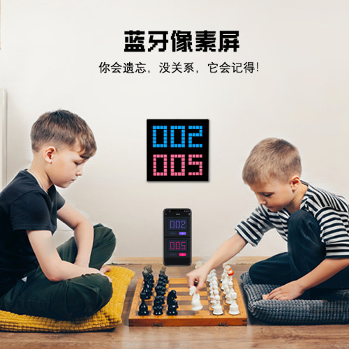 新款像素顯示屏藍牙led桌面桌搭像素相框DIY創意壁掛像素屏氛圍燈