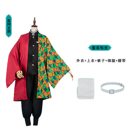 萬聖節服裝鬼滅之刃灶門炭治郎彌豆子我妻善逸cos富岡義勇cosplay