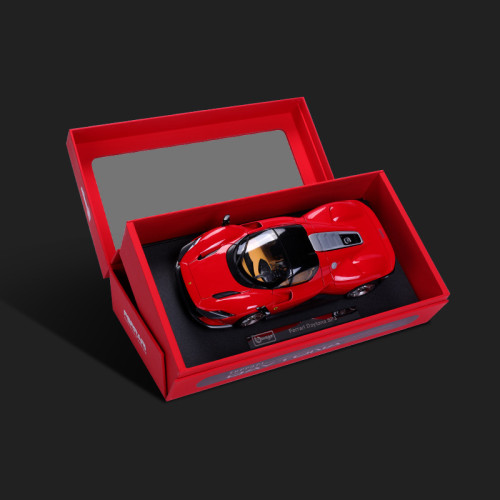 Burago比美高法拉利1:18SP3汽車模型仿真合金車模玩具車精裝版擺
