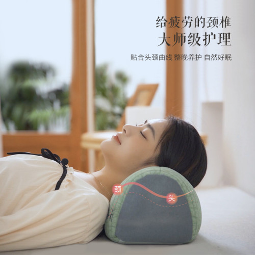 全蕎麥枕頭純棉可拆洗單人助睡眠硬枕加高頸椎專用枕芯家用護頸枕