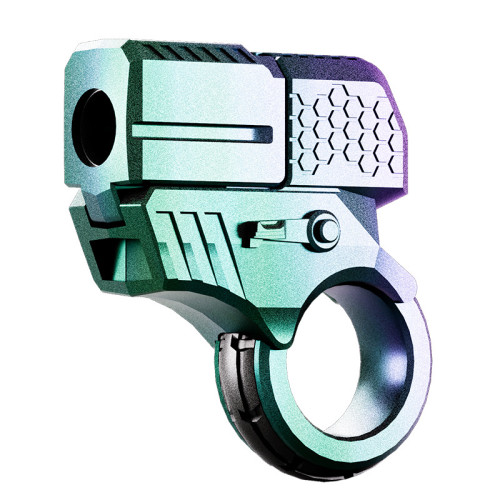 特工金手指玩具槍迷你指環發射器拋殼軟彈槍合金模型手槍仿真