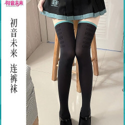 連褲襪 過膝襪 jk假大腿光腿假過膝神器秋冬拼接絲襪女