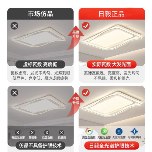客廳吸頂燈奶油風客廳主燈臥室燈中山燈具套餐簡約家裝燈飾全屋
