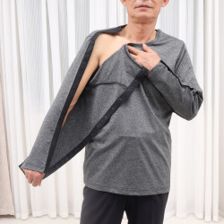 易穿脫按釦款病人服T恤手臂胳膊骨折術後針炙PICC臥床老人護理服
