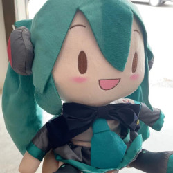 正版同款初音未來玩偶抱枕經典深海毛絨fufu玩偶公仔擺件禮物