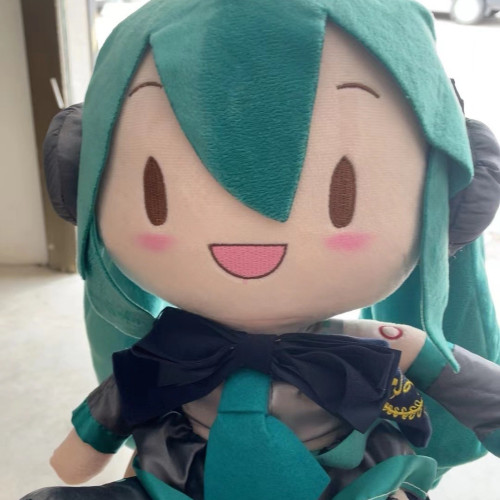 正版同款初音未來玩偶抱枕經典深海毛絨fufu玩偶公仔擺件禮物