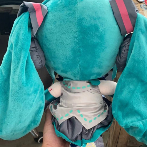正版同款初音未來玩偶抱枕經典深海毛絨fufu玩偶公仔擺件禮物