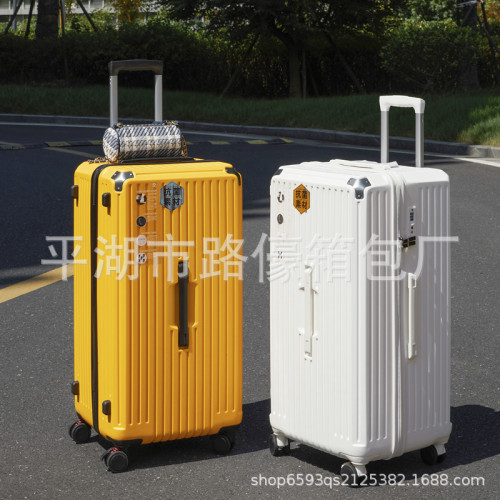 超大容量行李箱女32寸彈簧減震刹車萬向輪旅行箱男拉鍊皮箱子學生