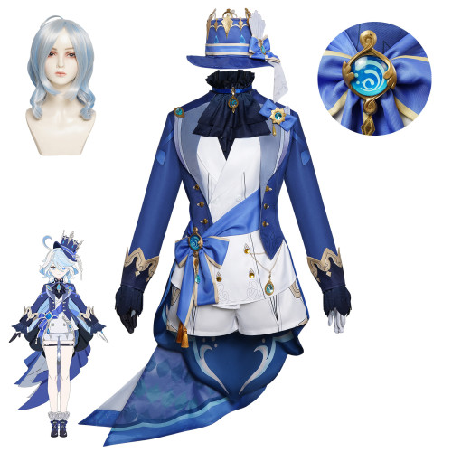 原神芙甯娜cos服楓丹黑水神荒服裝芙卡洛斯cosplay服飾動漫表演服