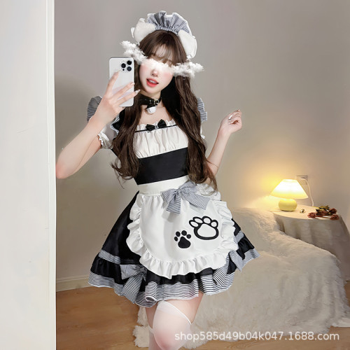 女僕裝女傭洛麗塔Lolita服裝COS二次元夏季連衣裙軟妹貓咪可愛