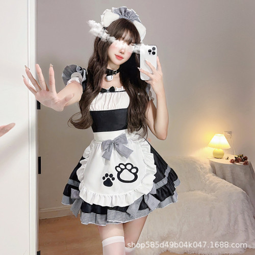 女僕裝女傭洛麗塔Lolita服裝COS二次元夏季連衣裙軟妹貓咪可愛