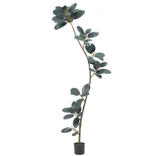 網紅大葉子黑金剛假植物擺件室內客廳落地裝飾仿真綠植橡皮樹盆景