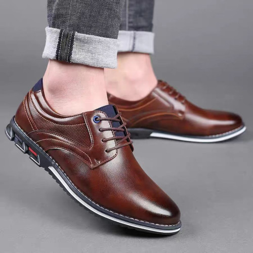 JD3113Widen懶人鞋拼色休閒男鞋大碼38-53Men's casual shoes