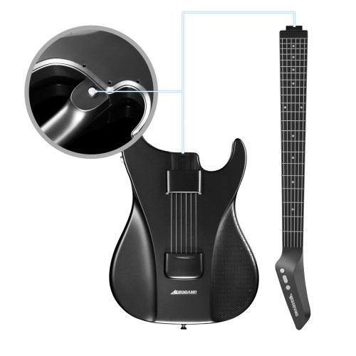 Aeroband無弦彈唱吉他無痛智能矽膠琴弦MIDI自動C2電吉他