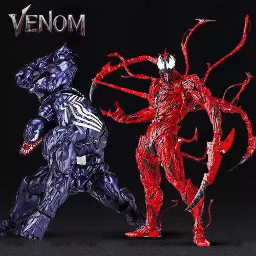 蜘蛛人山口式可動毒液屠殺action figure 模型擺件雕像手辦