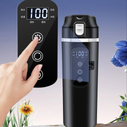 車用燒水杯12v24v通用電加熱燒水壺保溫一體全自動開水神器車家
