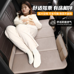 車用折曡床可攜式汽車後排床墊轎車SUV旅行床汽車內後座睡墊