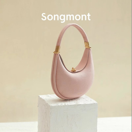 Songmont松月系列中號月彎包設計師款月牙包秋冬新品單肩腋下包包