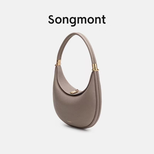 Songmont松月系列中號月彎包設計師款月牙包秋冬新品單肩腋下包包