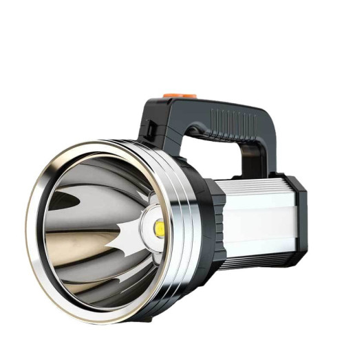 小野人強光應急手電可充電多功能USB輸出COB工作燈戶外手提探照燈