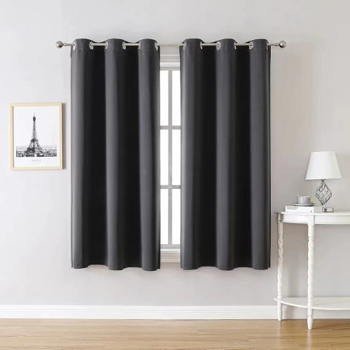 window curtains純色高緊密全遮光窗簾成品窗簾窗紗