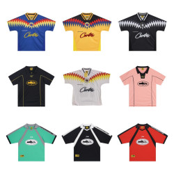 Corteiz短袖運動T恤足球透氣polo衫春夏黑色美式休閒惡魔島jersey