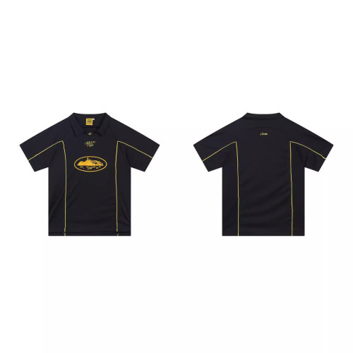 Corteiz短袖運動T恤足球透氣polo衫春夏黑色美式休閒惡魔島jersey