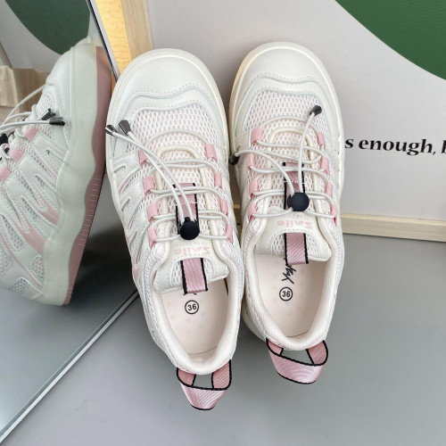 2023夏季復古老爹鞋女百搭瑪麗珍鞋網面運動休閒鞋小衆醜萌鞋3162