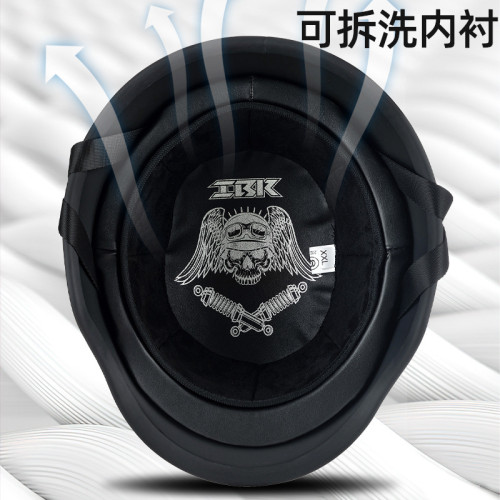 德式大兵盔機車復古半盔摩托車頭盔夏季巡航車四季3C認証騎行瓢盔