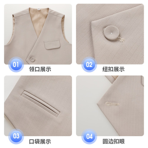 男童西裝帥氣馬甲套裝兒童周嵗花童禮服六一表演背帶褲鋼琴演出服