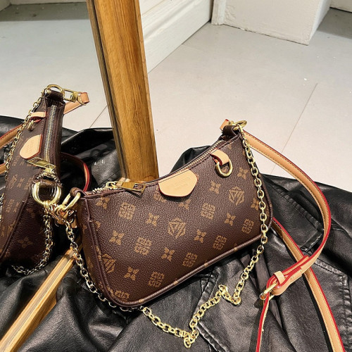 小包包女2024新款冬季女包百搭時尚單肩斜後背包休閒復古鏈條小方包