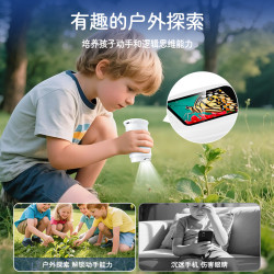 兒童顯微鏡高清可攜式手持科學實騐益智初中小學生專用男孩禮物玩具