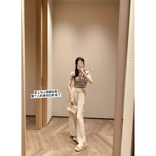 【蘇茵茵】2025新品休閒度假H型麻繩編織坡跟厚底沙灘拖鞋女涼拖