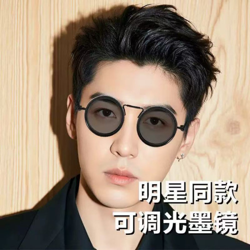 手動旋轉防強光金屬太陽鏡JG0戶外偏光墨鏡創意時尚可調節眼鏡