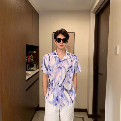 親子裝新款今年流行爆款大方得體夏季穿搭紫色拼接連衣裙中大童裝