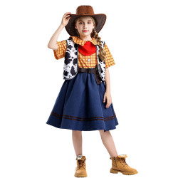 玩具總動員cos服鬍迪翠絲女兒童cosplay服裝萬聖節角色表演服童裝