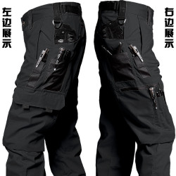 夏季執政官戶外聖甲蟲工裝褲機能男速乾戰術褲美式美軍黑色作訓褲