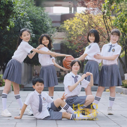 兒童校服套裝小學生班服夏季大班幼兒園畢業照園服夏裝英倫風校服