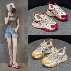 2522爆款老爹鞋女2025夏季網面透氣百搭老爹鞋學生運動休閒鞋